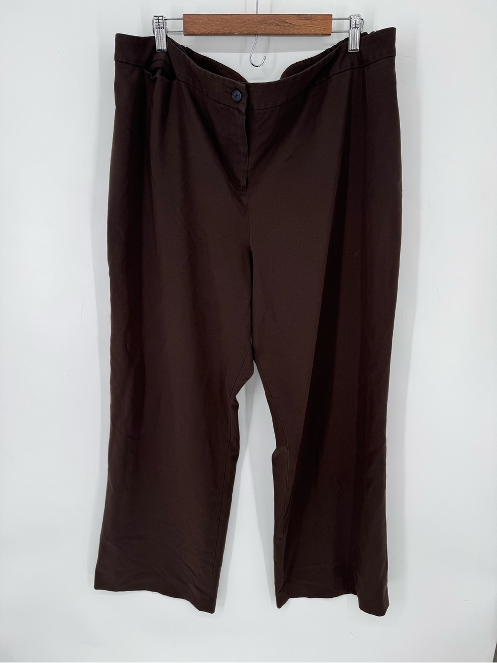 Pendleton Brown Dress Pants Womens Career Office Straight Leg Plus Size 20W